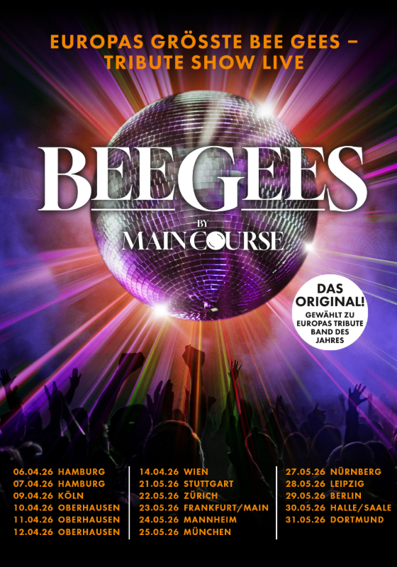 Tour Poster - Bee Gees by Maincourse